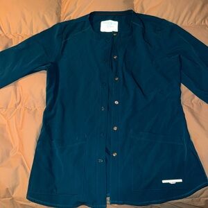 Skechers carribean blue scrub jacket